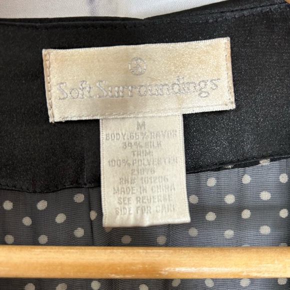 Soft Surroundings silk blend paisley print kimono size medium - Picture 5 of 9